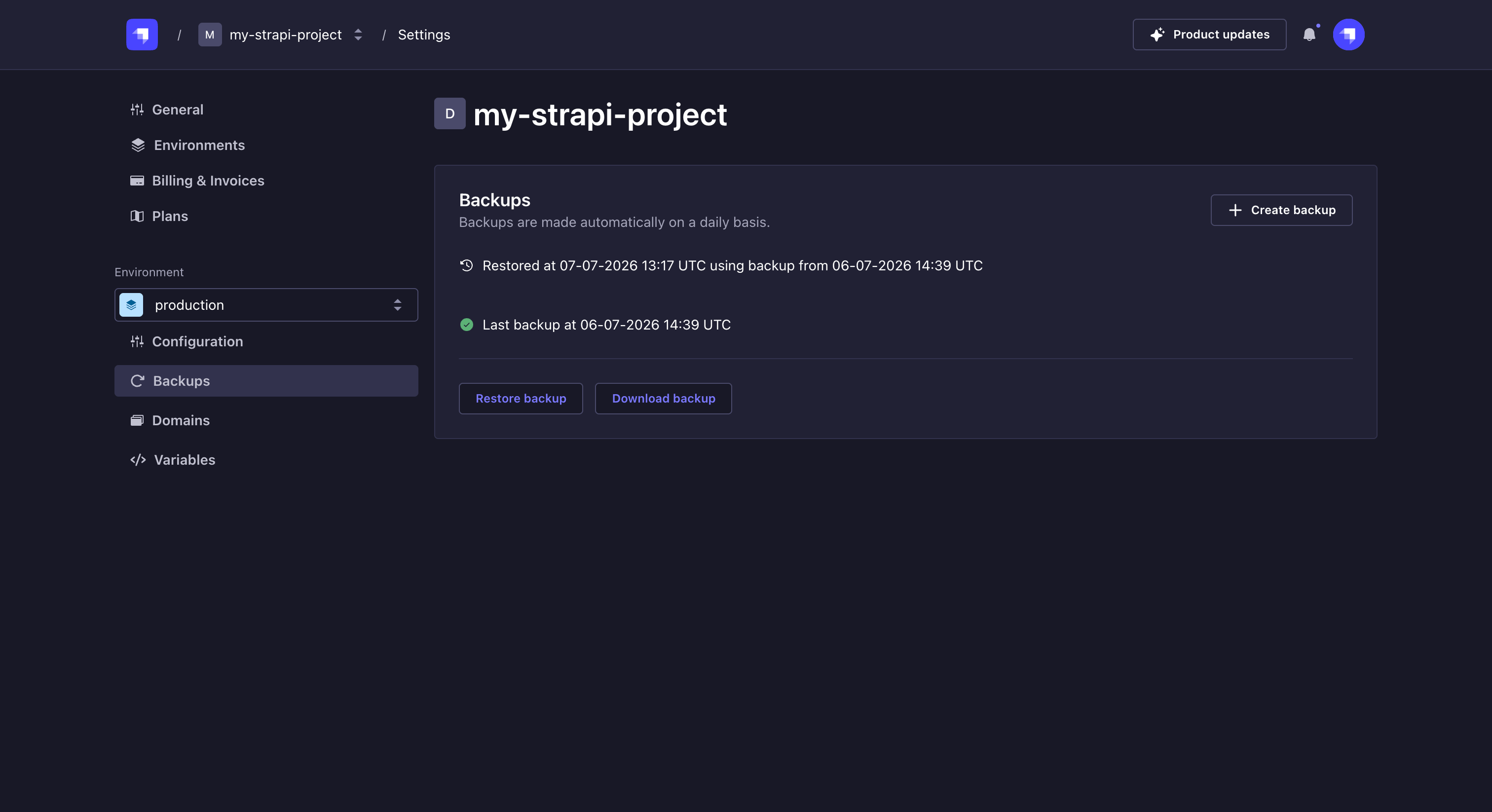 Backups